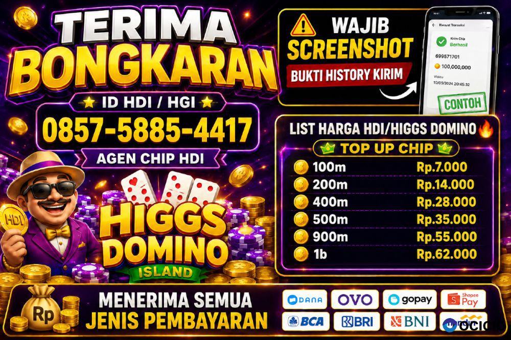 TERIMA BONGKAR CHIP DOMINO HDI|HGI HIGGS DOMINO ISLAND WA :0857-5885-4417