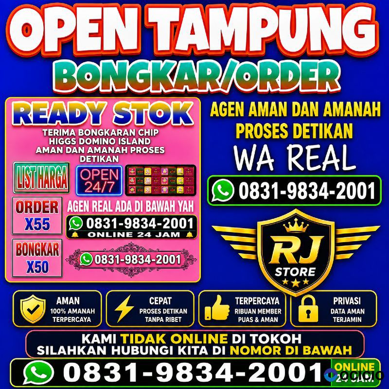 Terima Bongkaran Chip Higgs domino Island Amanah dan terpercaya Wa 083198342001