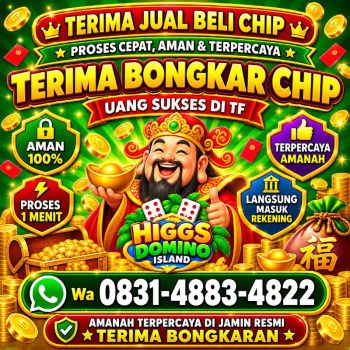 TERIMA BONGKAR CHIP HDI HIGGS DOMINO ISLAND JUAL BELI CHIP HDI WA 083148834822