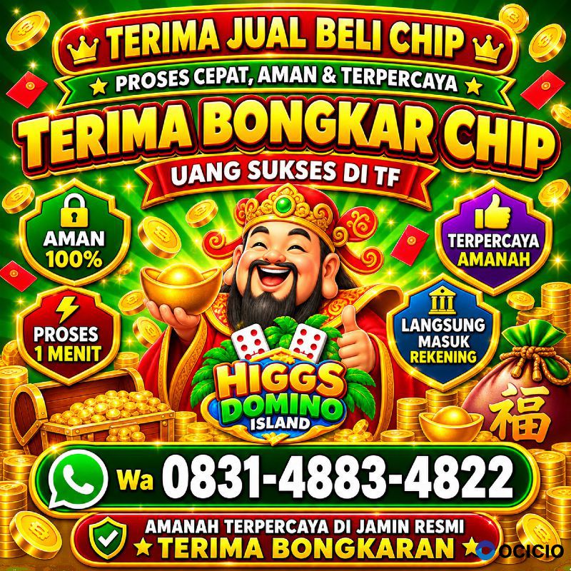 TERIMA BONGKAR CHIP HDI HIGGS DOMINO ISLAND JUAL BELI CHIP HDI WA 083148834822