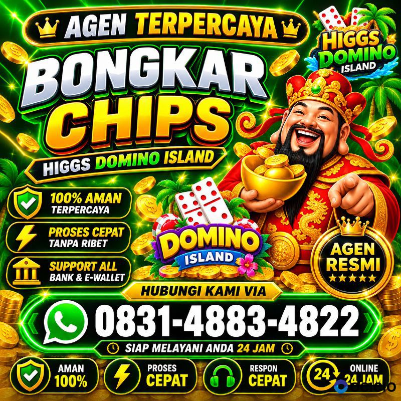 Terima Bongkaran Chip Higgs domino Island Amanah dan terpercaya Wa 083148834822