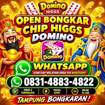 KHUSUS TERIMA BONGKAR CHIP DOMINO ISLAND HIGGS 🔥 BUKA 24JAM WA:0831-4883-4822