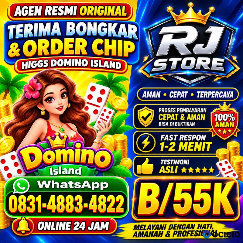 Terima Bongkaran Chip Higgs domino Island Amanah dan terpercaya Wa 083148834822