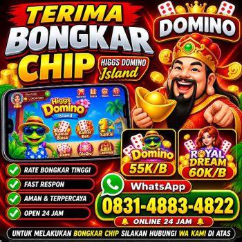 TERIMA BONGKAR CHIP HDI HIGGS DOMINO ISLAND JUAL BELI CHIP HDI WA 083148834822