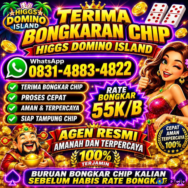 TERIMA BONGKAR CHIP HDI HIGGS DOMINO ISLAND DAN ROYAL DREAM WA 0831-4883-4822