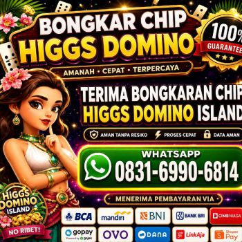 TERIMA BONGKAR CHIP HIGGS DOMINO ISLAND AGEN BUKA 24JAM