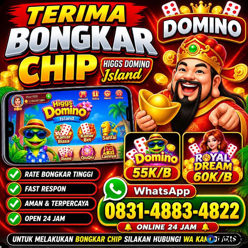 TERIMA BONGKAR CHIP HDI HIGGS DOMINO ISLAND JUAL BELI CHIP HDI WA 083148834822
