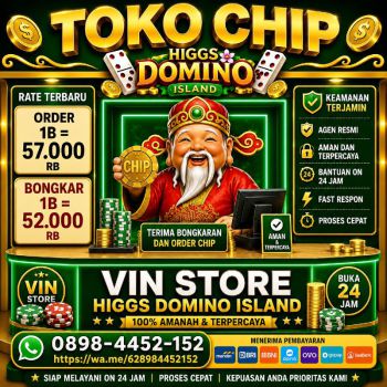 Terima bongkar chip higgs domino island amanah 08984452152