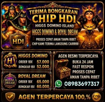 Terima bongkaran chip higgs domino island terpercaya