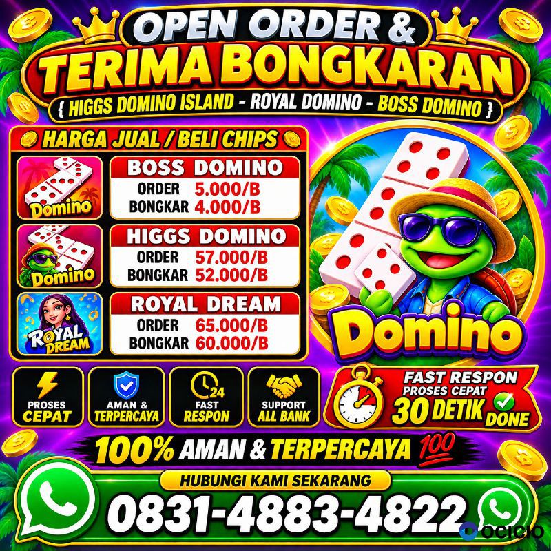 TERIMA BONGKAR CHIP HDI HIGGS DOMINO ISLAND JUAL BELI CHIP HDI WA 083148834822