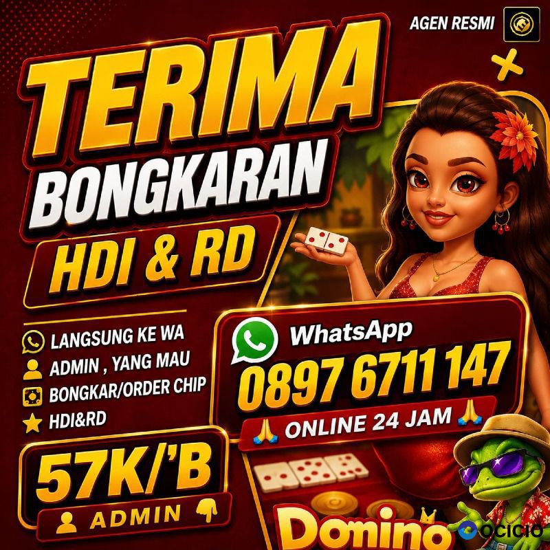 KHUSUS TERIMA BONGKAR CHIP DOMINO ISLAND HIGGS 🔥 BUKA 24JAM WA:0897-6711-147