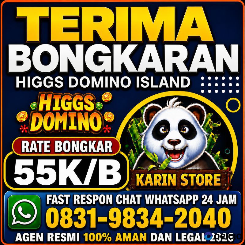 KHUSUS TERIMA BONGKAR CHIP DOMINO ISLAND HIGGS 🔥 BUKA 24JAM WA:0831-9834-2040
