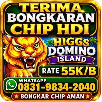 TERIMA BONGKAR CHIP HDI HIGGS DOMINO ISLAND JUAL BELI CHIP HDI WA 083198342040