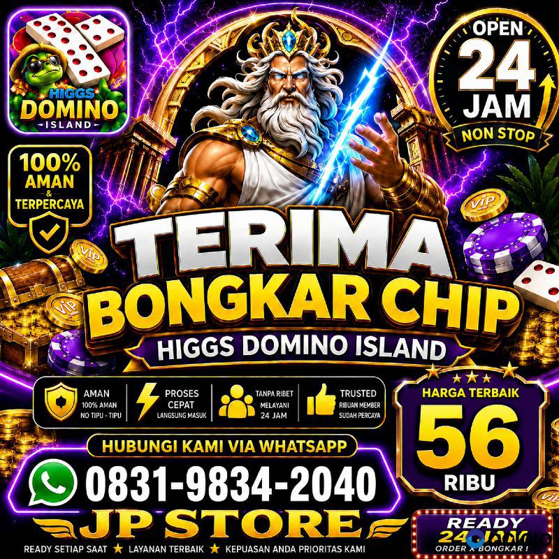 TERIMA BONGKAR CHIP HDI HIGGS DOMINO ISLAND JUAL BELI CHIP HDI WA 083198342040
