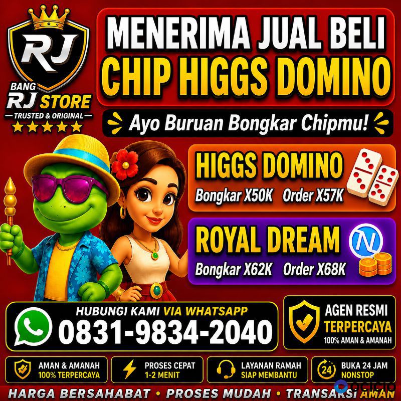 TERIMA BONGKAR CHIP HDI HIGGS DOMINO ISLAND DAN ROYAL DREAM WA 0831-9834-2040