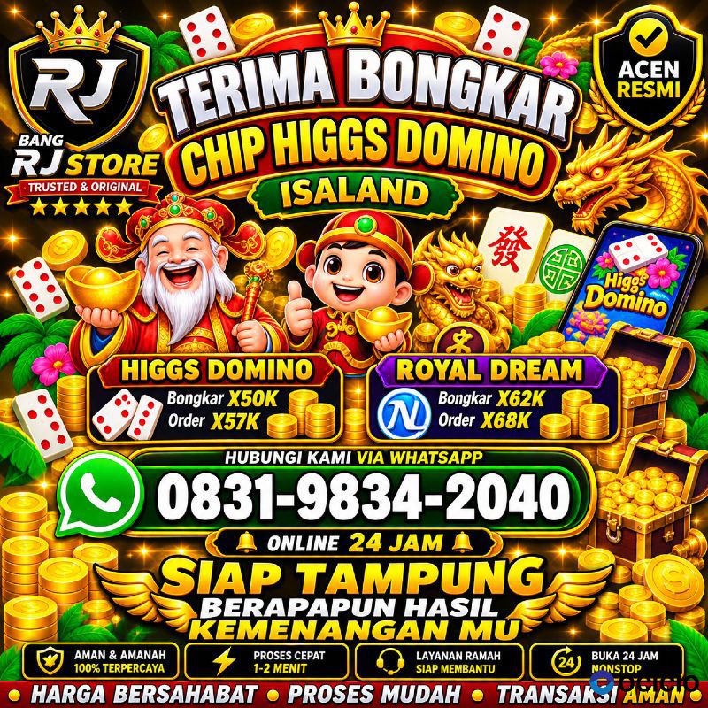 TERIMA BONGKAR CHIP HDI HIGGS DOMINO ISLAND DAN ROYAL DREAM WA 0831-9834-2040