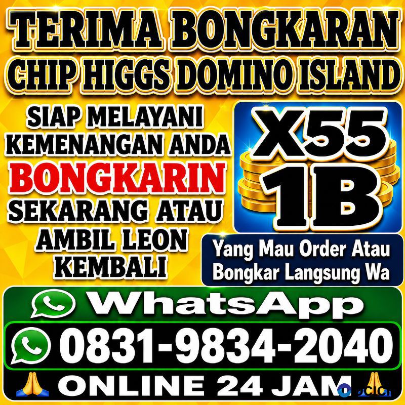 TERIMA BONGKAR CHIP HDI HIGGS DOMINO ISLAND JUAL BELI CHIP HDI WA 083198342040