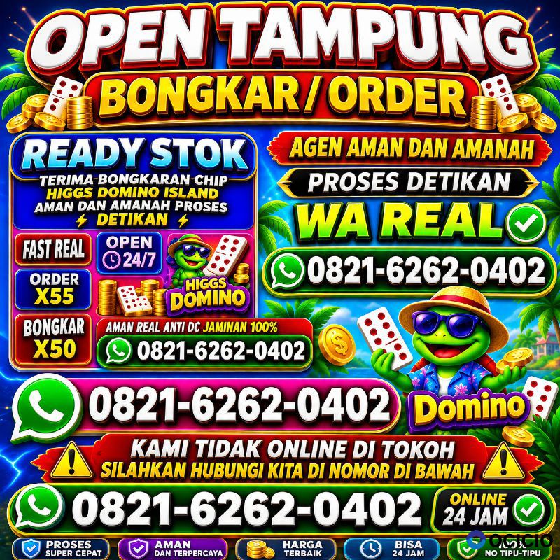 TERIMA BONGKARAN CHIP HIGGS DOMINO ISLAND/HGI