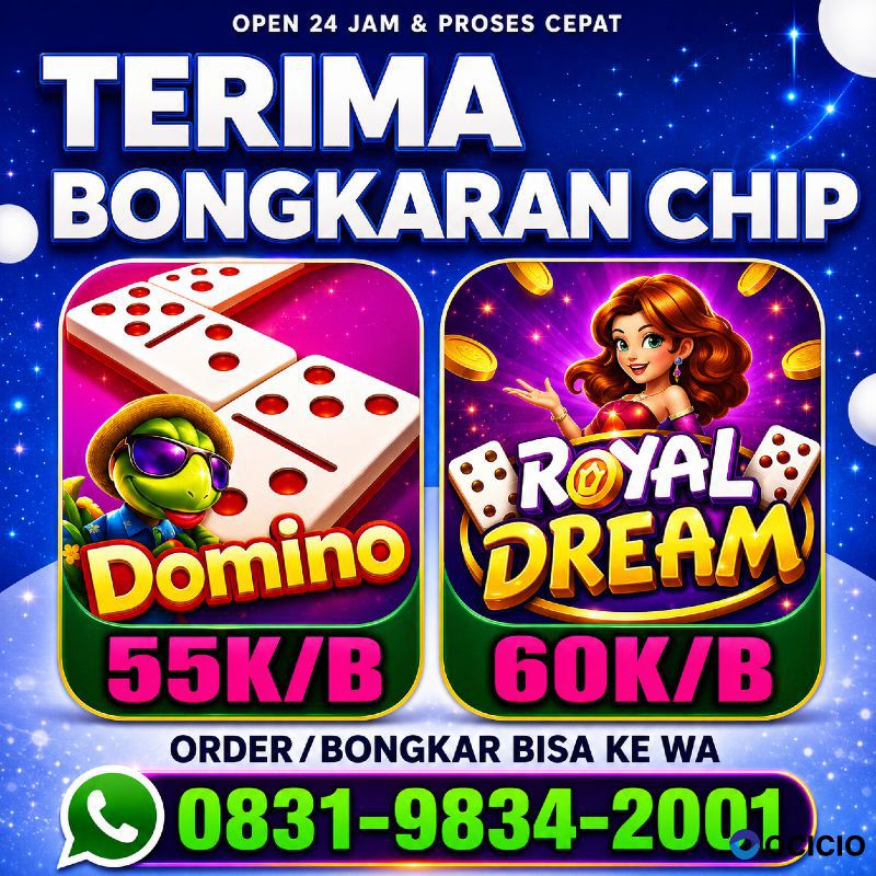 TERIMA BONGKAR CHIP HDI HIGGS DOMINO ISLAND DAN ROYAL DREAM WA 0831-9834-2001