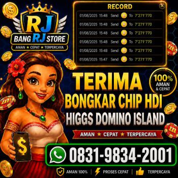 Terima Bongkaran Chip Higgs domino Island Amanah dan terpercaya Wa 083198342001