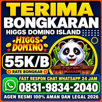 KHUSUS TERIMA BONGKAR CHIP DOMINO ISLAND HIGGS 🔥 BUKA 24JAM WA:0831-9834-2040