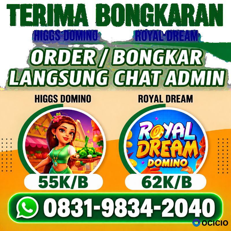 TERIMA BONGKAR CHIP HDI HIGGS DOMINO ISLAND JUAL BELI CHIP HDI WA 083198342040