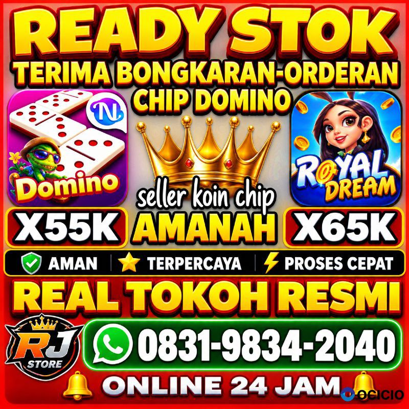 TERIMA BONGKAR CHIP HDI HIGGS DOMINO ISLAND DAN ROYAL DREAM WA 0831-9834-2040