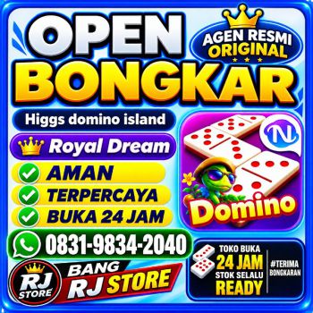 KHUSUS TERIMA BONGKAR CHIP DOMINO ISLAND HIGGS 🔥 BUKA 24JAM WA:0831-9834-2040