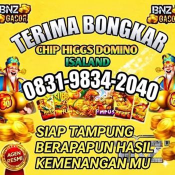 KHUSUS TERIMA BONGKAR CHIP DOMINO ISLAND HIGGS 🔥 BUKA 24JAM WA:0831-9834-2040