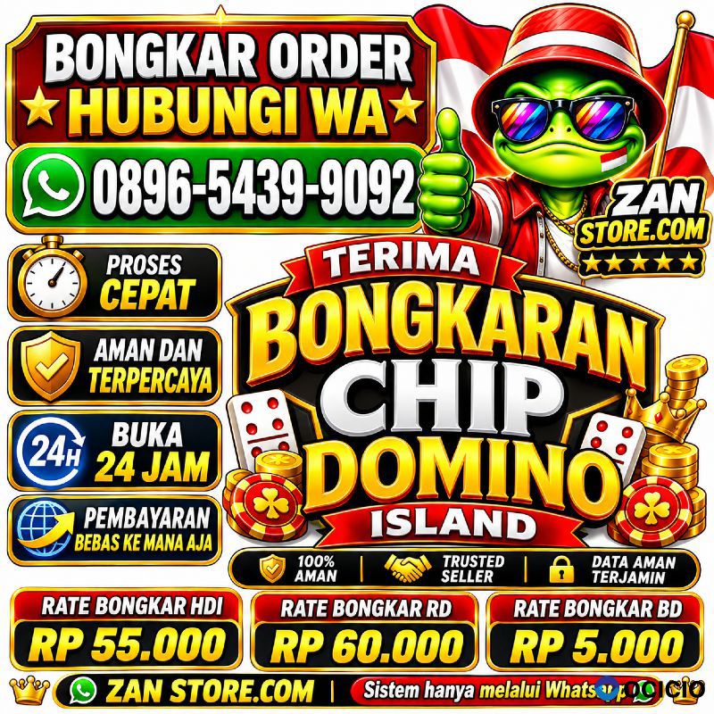 Terima bongkar chip Higgs domino island aman dan terpercaya