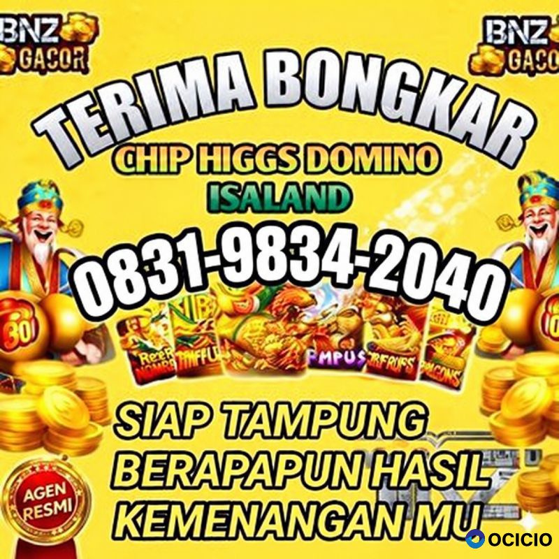 KHUSUS TERIMA BONGKAR CHIP DOMINO ISLAND HIGGS 🔥 BUKA 24JAM WA:0831-9834-2040