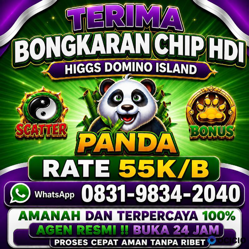 Terima Bongkaran Chip Higgs domino Island Amanah dan terpercaya Wa 083198342040