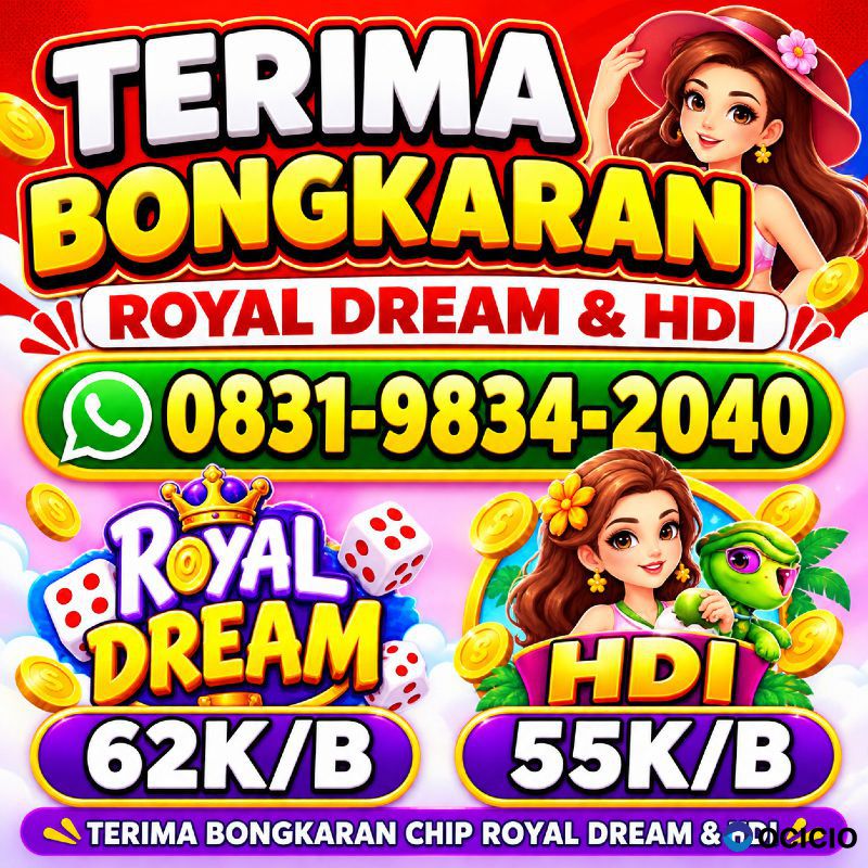 TERIMA BONGKAR CHIP HDI HIGGS DOMINO ISLAND DAN ROYAL DREAM WA 0831-9834-2040