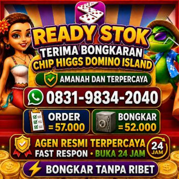 TERIMA BONGKAR CHIP HDI HIGGS DOMINO ISLAND JUAL BELI CHIP HDI WA 083198342040
