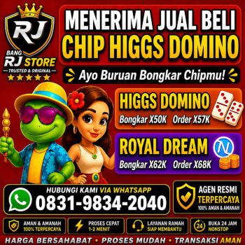 TERIMA BONGKAR CHIP HDI HIGGS DOMINO ISLAND DAN ROYAL DREAM WA 0831-9834-2040