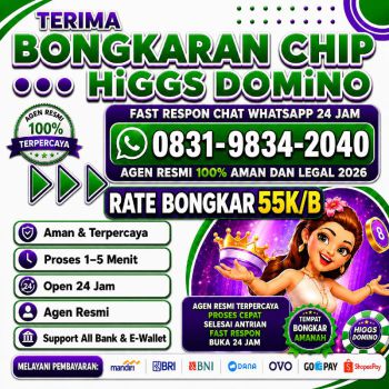TERIMA BONGKAR CHIP HDI HIGGS DOMINO ISLAND JUAL BELI CHIP HDI WA 083198342040