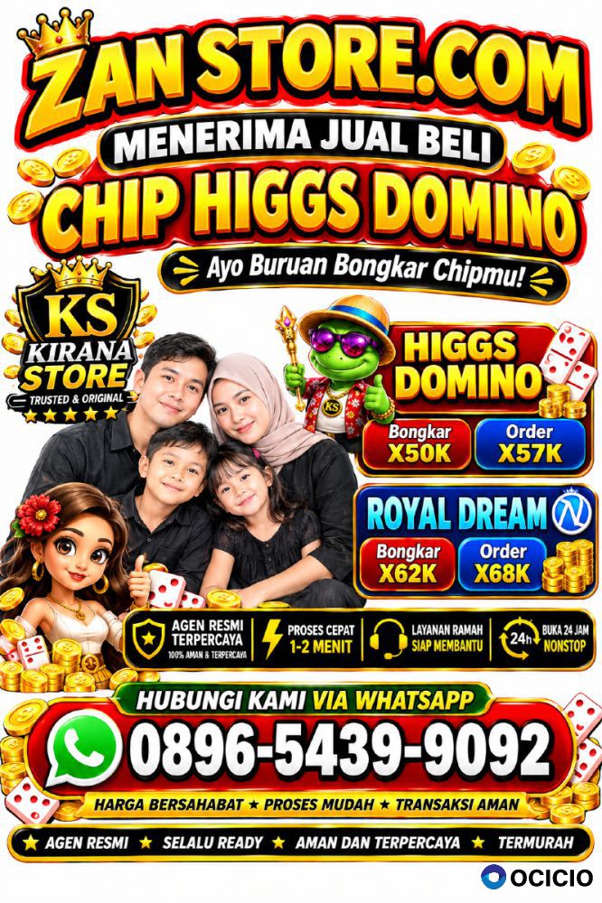 Agen terima bongkar chip Higgs domino island  fast respon wa 0896-5439-9092