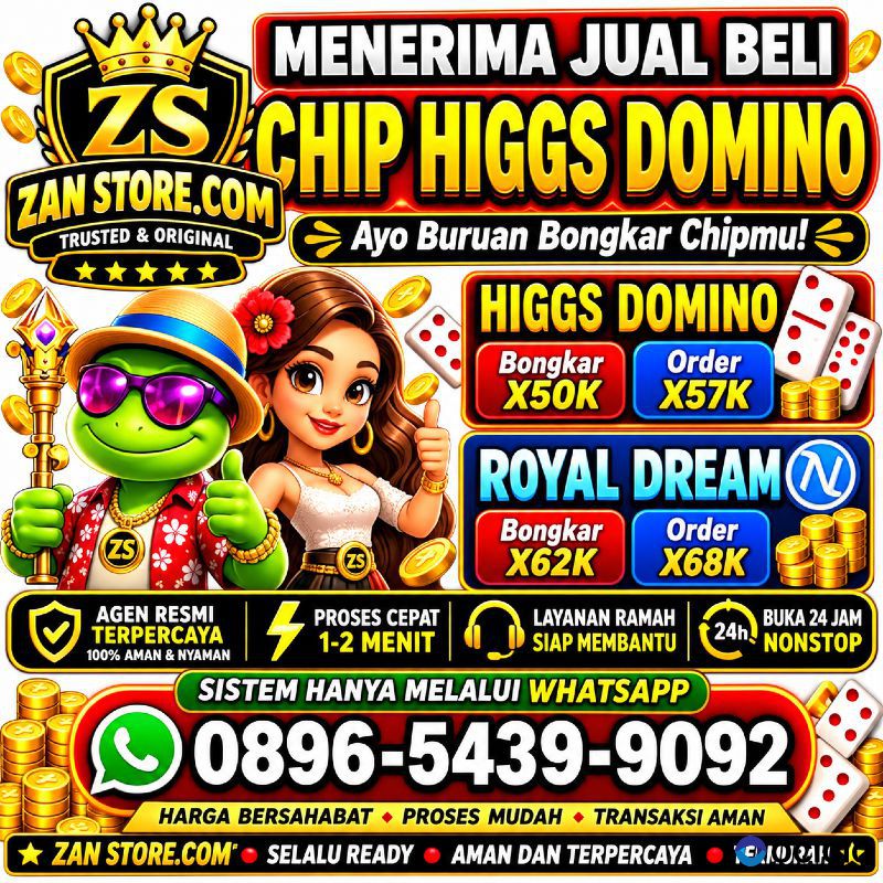 TERIMA BONGKAR CHIP HIGGS DOMINO ISLAND  CHIP HDI WA 0896-5439-9092