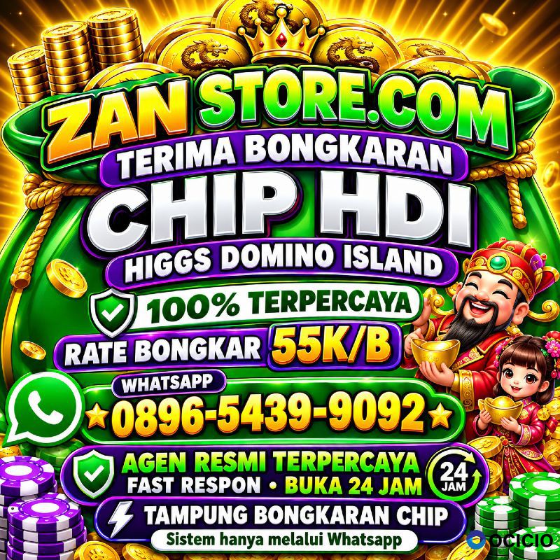 Agen terima bongkar chip Higgs domino island  fast respon wa 0896-5439-9092