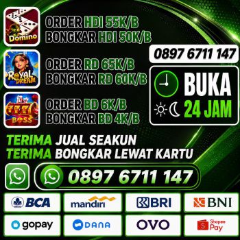 Ready bongkaran chip higgs domino island amanah dan tepercaya X53