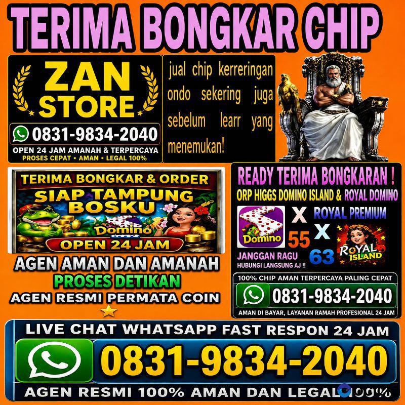 TERIMA BONGKAR CHIP HDI HIGGS DOMINO ISLAND JUAL BELI CHIP HDI WA 083198342040