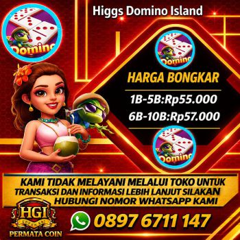 Terima bongkar chip Higgs domino island aman dan terpercaya
