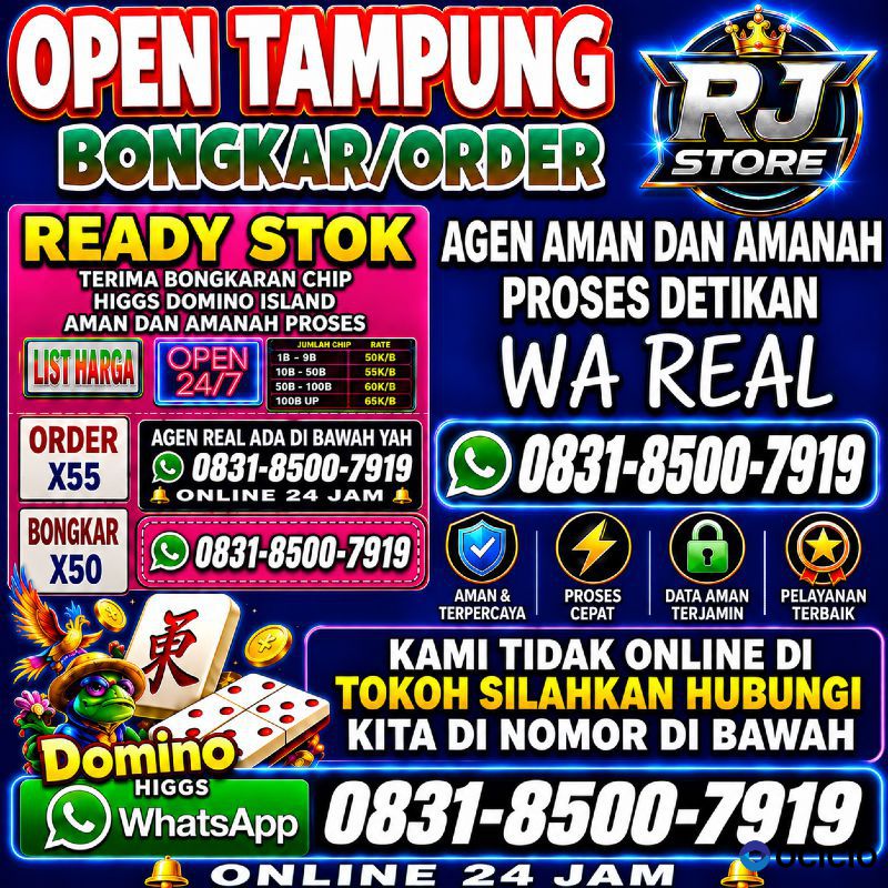 TERIMA BONGKAR CHIP HDI HIGGS DOMINO ISLAND JUAL BELI CHIP HDI WA 083185007919