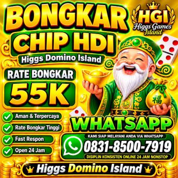 Terima Bongkaran Chip Higgs domino Island Amanah dan terpercaya Wa 083185007919