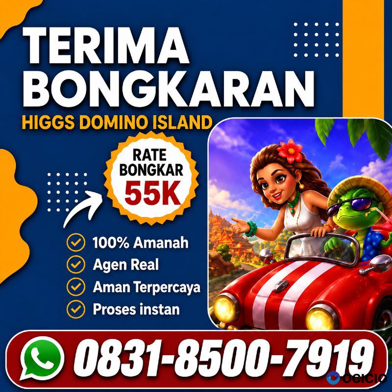 KHUSUS TERIMA BONGKAR CHIP DOMINO ISLAND HIGGS 🔥 BUKA 24JAM WA:0831-8500-7919