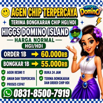 TERIMA BONGKAR CHIP HDI HIGGS DOMINO ISLAND JUAL BELI CHIP HDI WA 083185007919