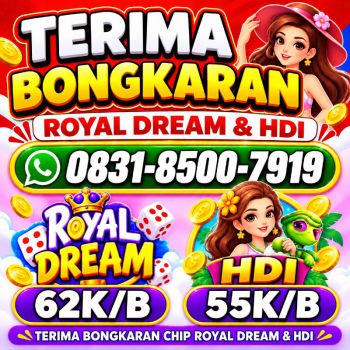 TERIMA BONGKAR CHIP HDI HIGGS DOMINO ISLAND DAN ROYAL DREAM WA 0831-8500-7919