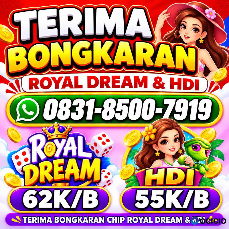 TERIMA BONGKAR CHIP HDI HIGGS DOMINO ISLAND DAN ROYAL DREAM WA 0831-8500-7919