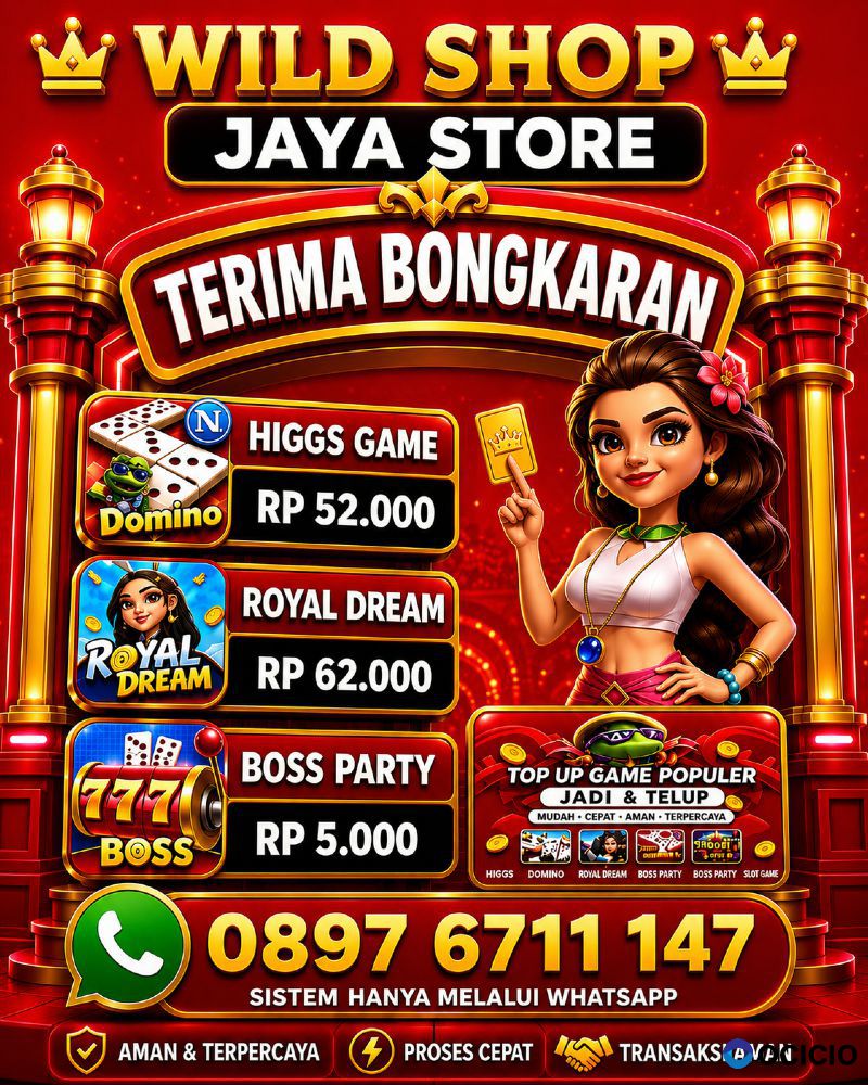 OPEN BONGKARAN CHIP HIGGS DOMINO ISLAND AMANAH DAN TERPERCAYA
