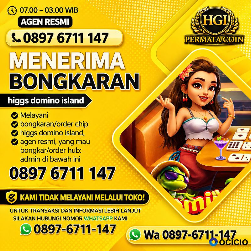 Terima bongkar chip Higgs domino island aman dan terpercaya